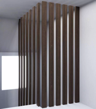 Безопасный способ зонирования: внутри рейки LVL-брус, материал обеспечивающий стабильность