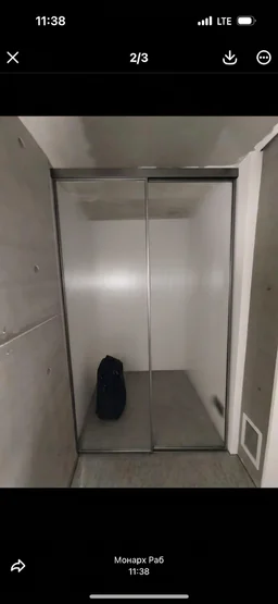 Межкомнатная перегородка 1000 линий цельностеклянная, полированный