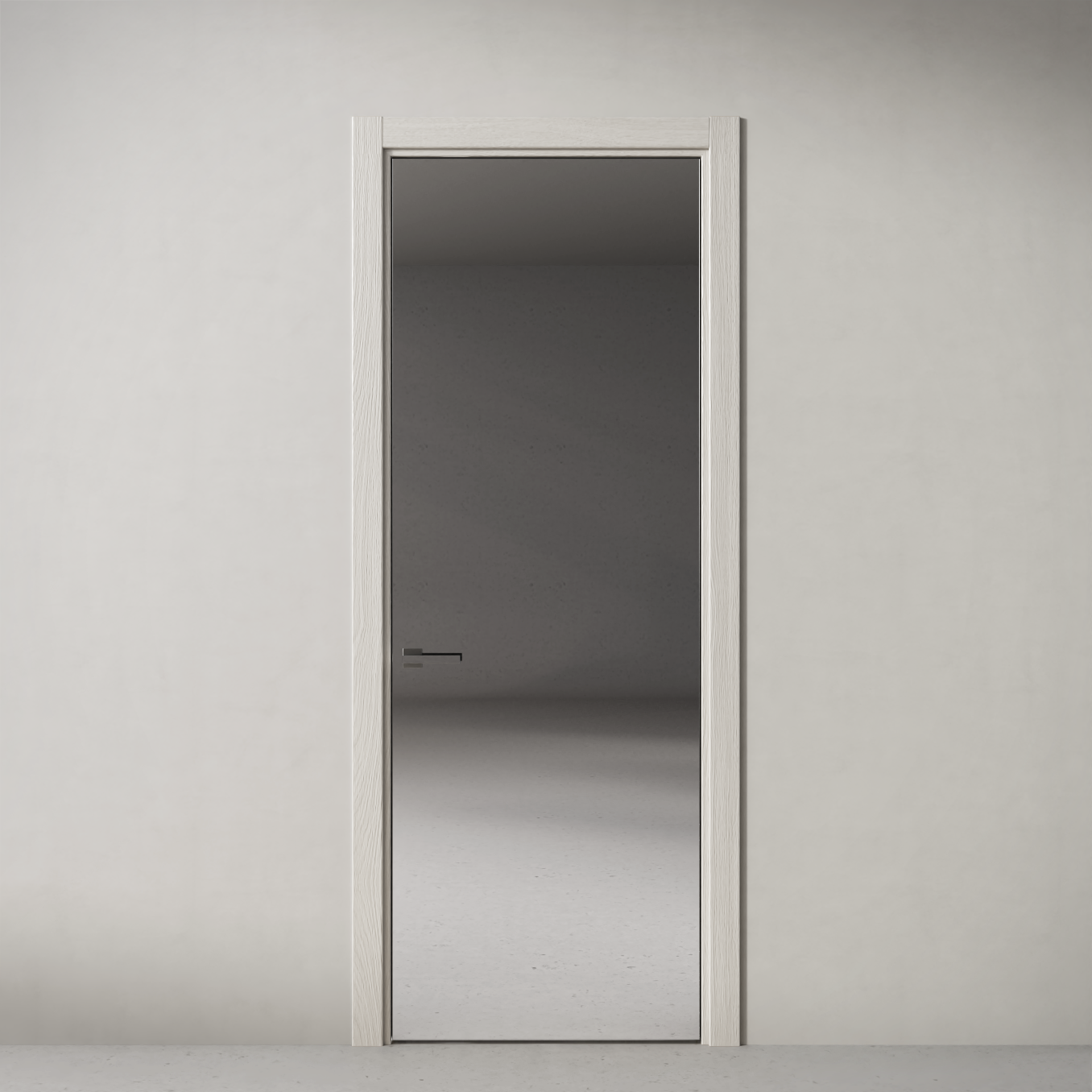 Стеклянная дверь Рейн, модель 22<br>без гравировки стекло зеркальное глянцевое