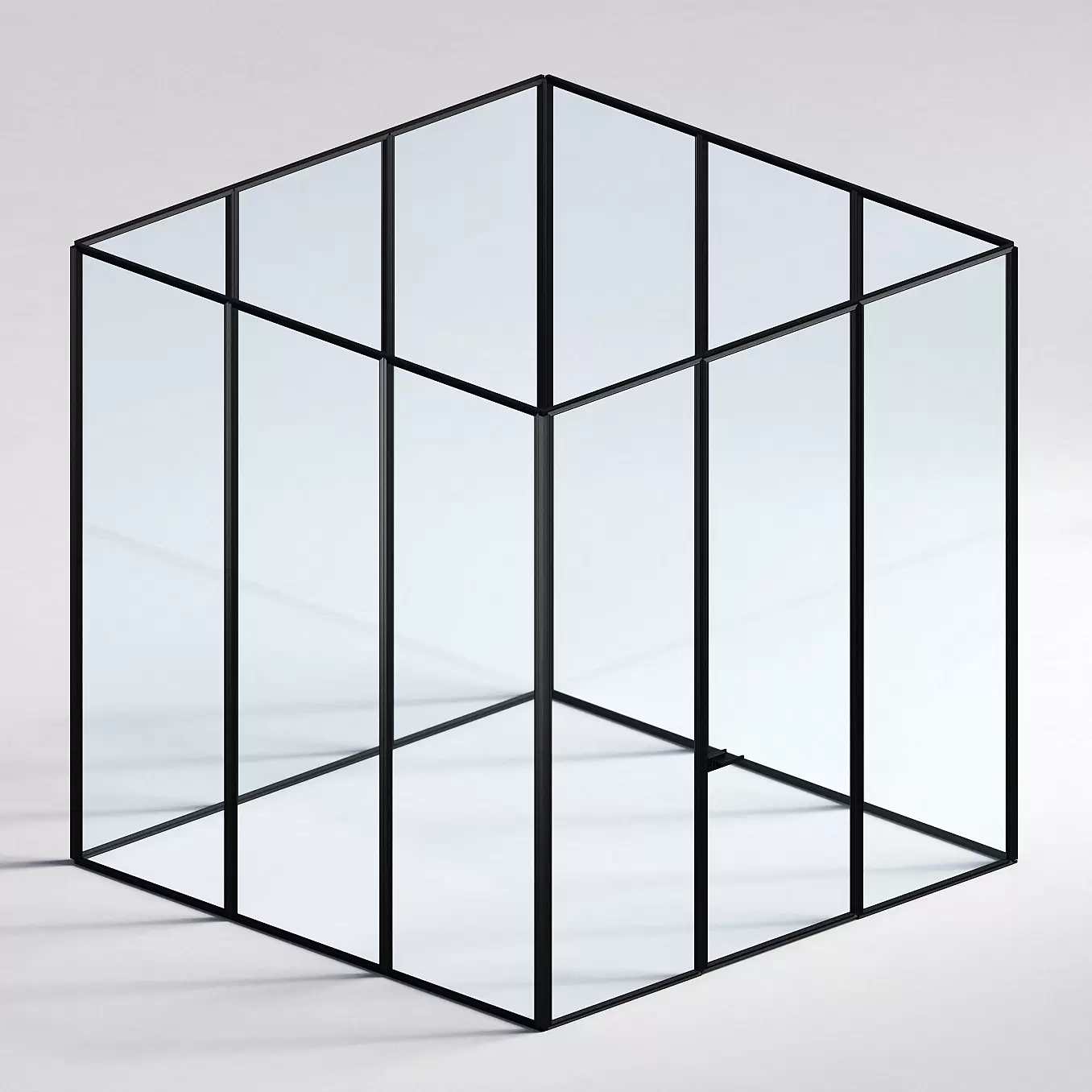 Межкомнатная перегородка Система 1000 линий , черный