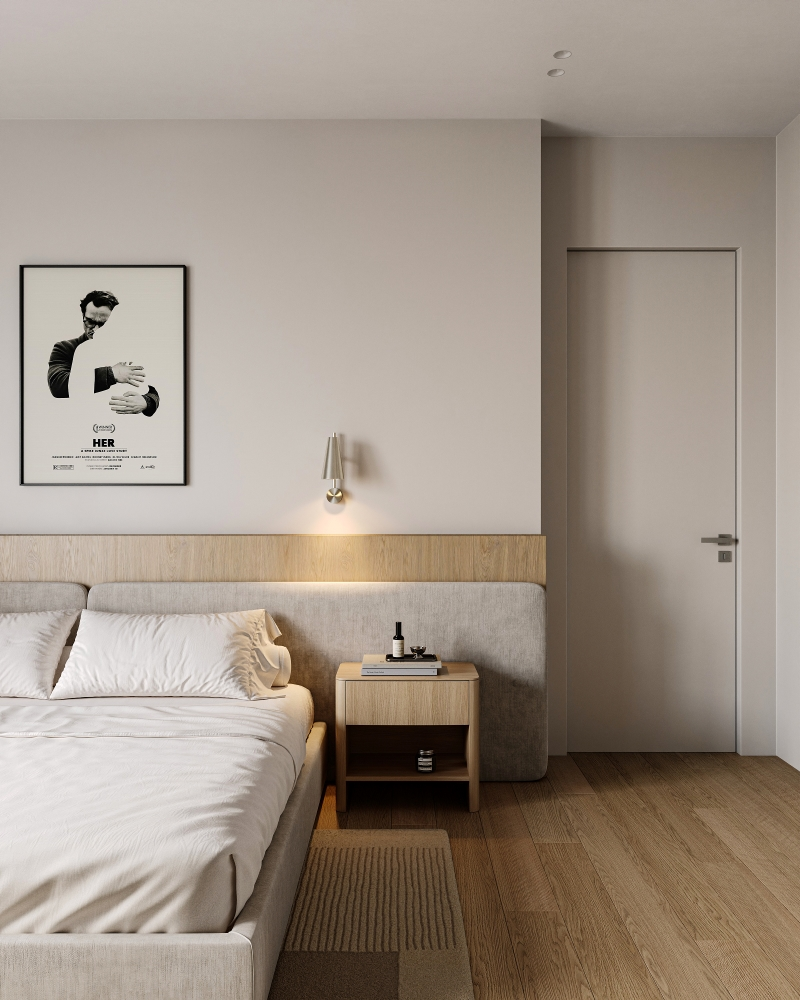 Мастер спальня с радиусной стеной — 1