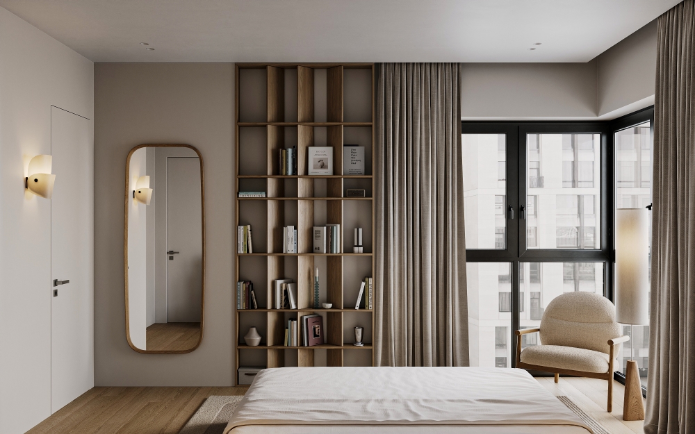 Мастер спальня с радиусной стеной — 8