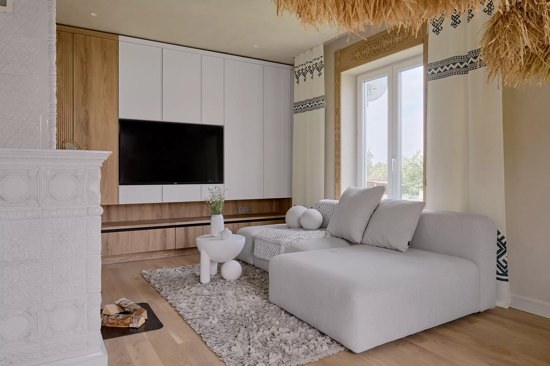 Кухня-гостиная в неорусском стиле — 13