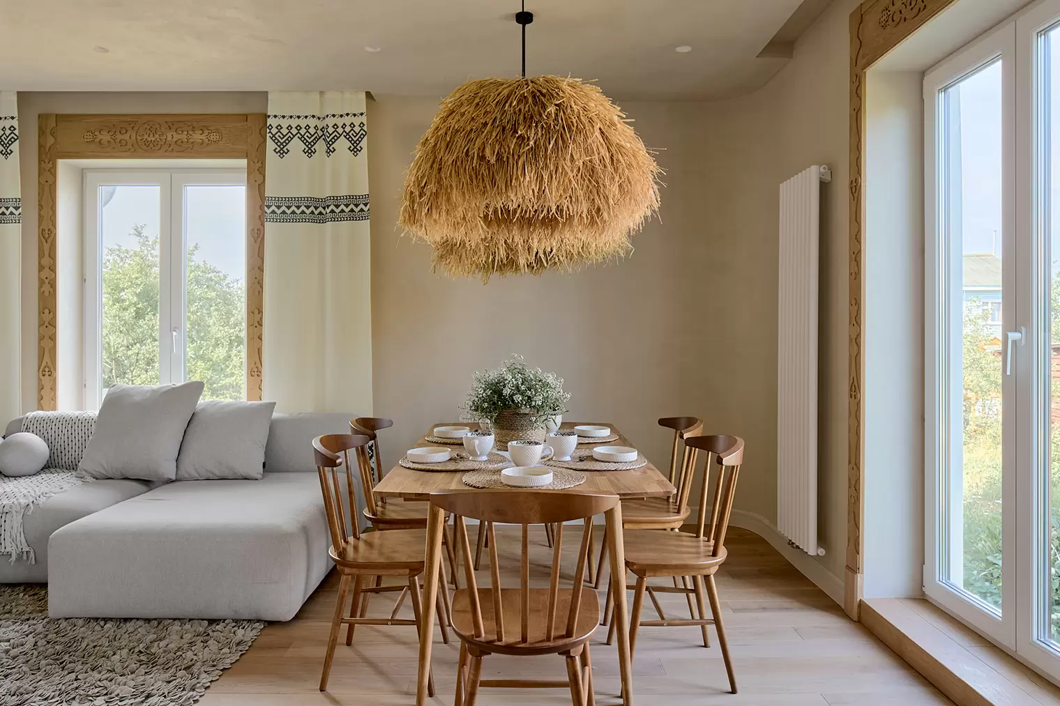 Кухня-гостиная в неорусском стиле — 4